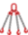 4 kilpų grandininis stropas 6mm L=4m/3.0t 4 kilpų grandininis stropas 6mm L=4m/3.0t