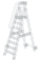 A-type ladder with handrails 3,9 m