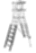 A-frame ladder with a platform and safety railing (4.5 m) A-frame ladder with a platform and safety railing (4.5 m)