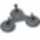 Glass holder 3-point BOHLE